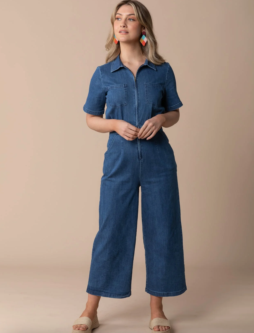 Frock Me Out Denim Freestyler Jumpsuit - Vintage wash