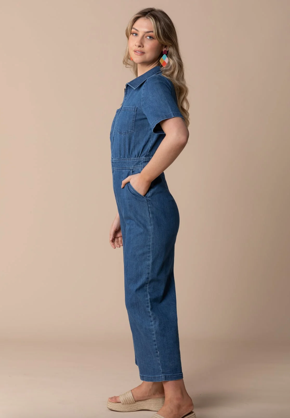 Frock Me Out Denim Freestyler Jumpsuit - Vintage wash