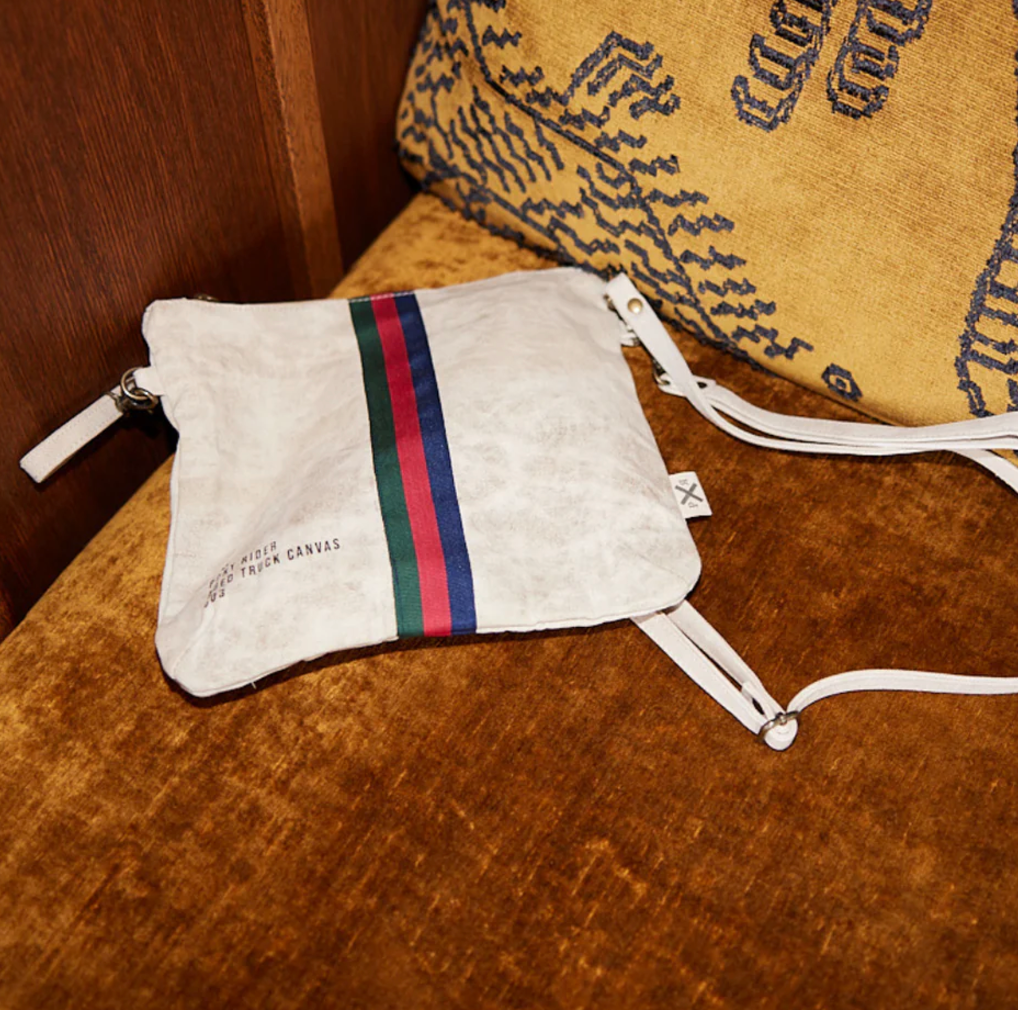 Pony Rider Escapee Clutch Bag with Strap - Natural