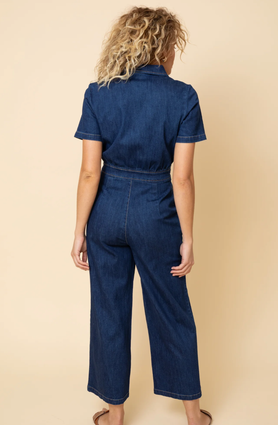 Frock Me Out Denim Freestyler Jumpsuit - Indigo