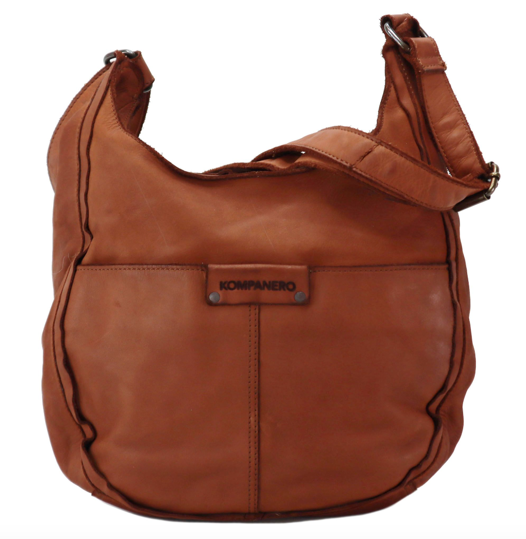 Kompanero Juliette Crossbody Bag - Cognac