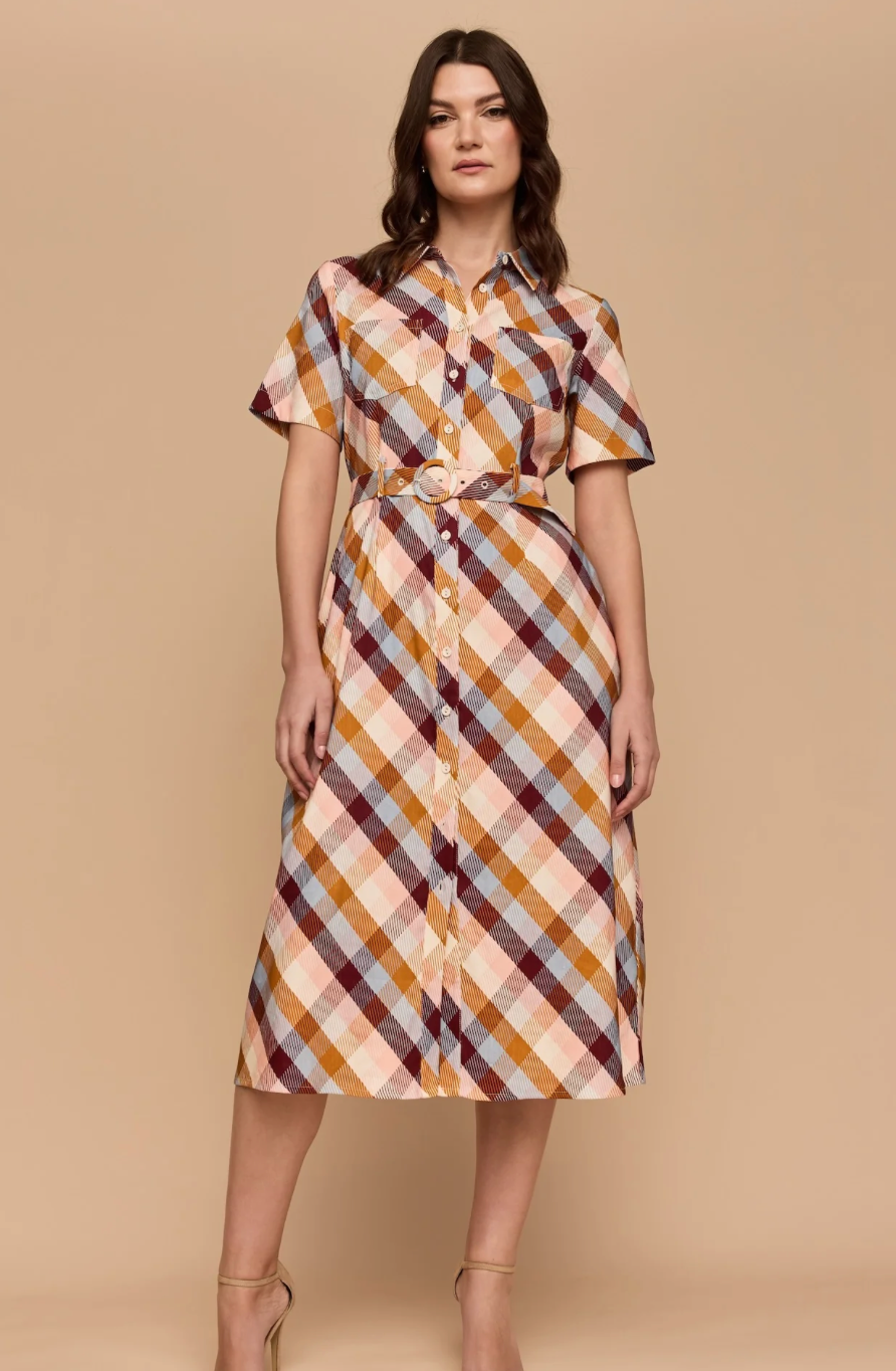 Frock Me Out CHECK ME OUT Shirt Dress