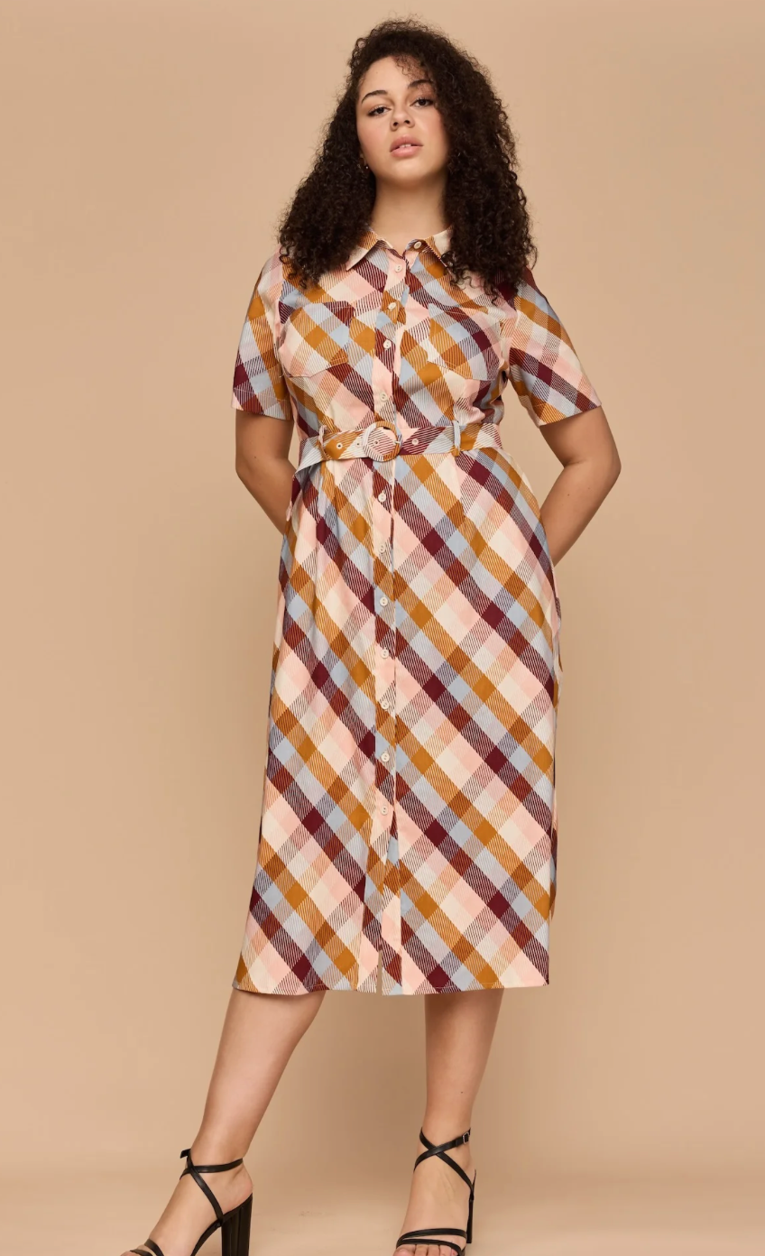 Frock Me Out CHECK ME OUT Shirt Dress