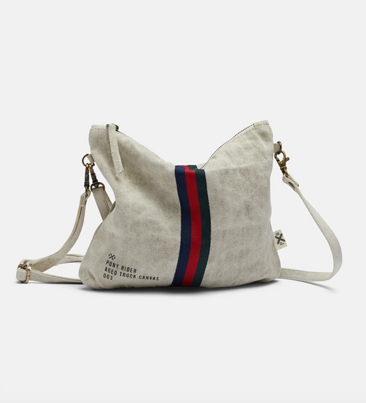 Pony Rider Escapee Clutch Bag with Strap - Natural