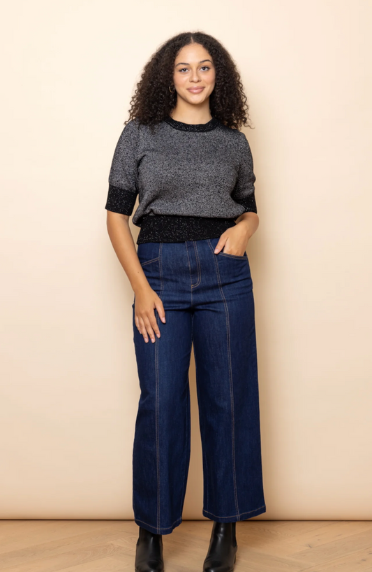 Frock Me Out Indigo Denim High Waisted Pants