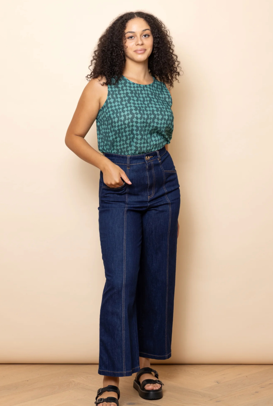 Frock Me Out Indigo Denim High Waisted Pants