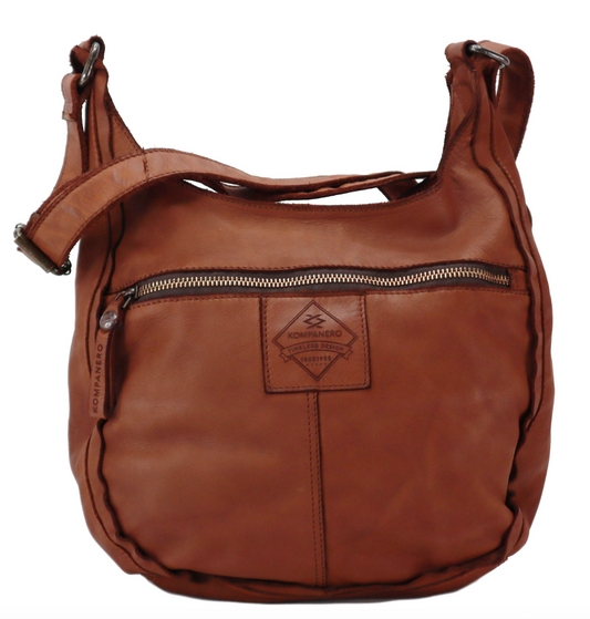 Kompanero Juliette Crossbody Bag - Cognac
