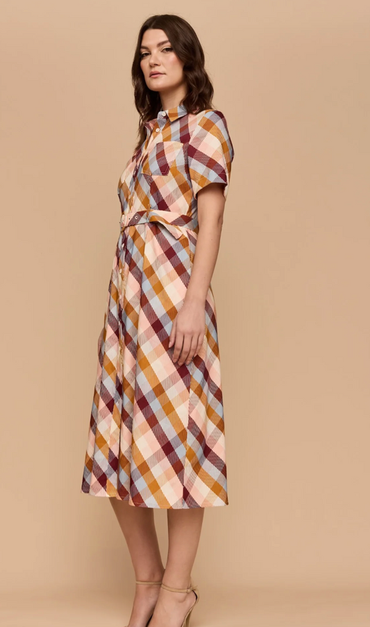 Frock Me Out CHECK ME OUT Shirt Dress