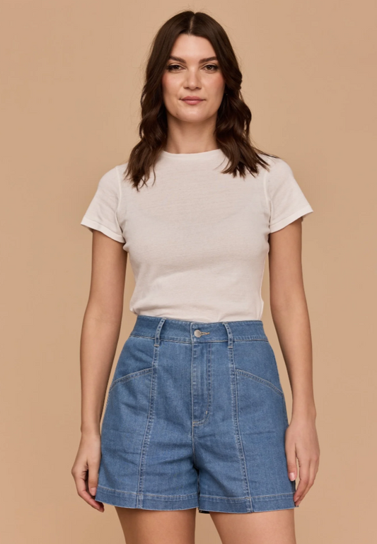Frock Me Out Denim High Waist Shorts